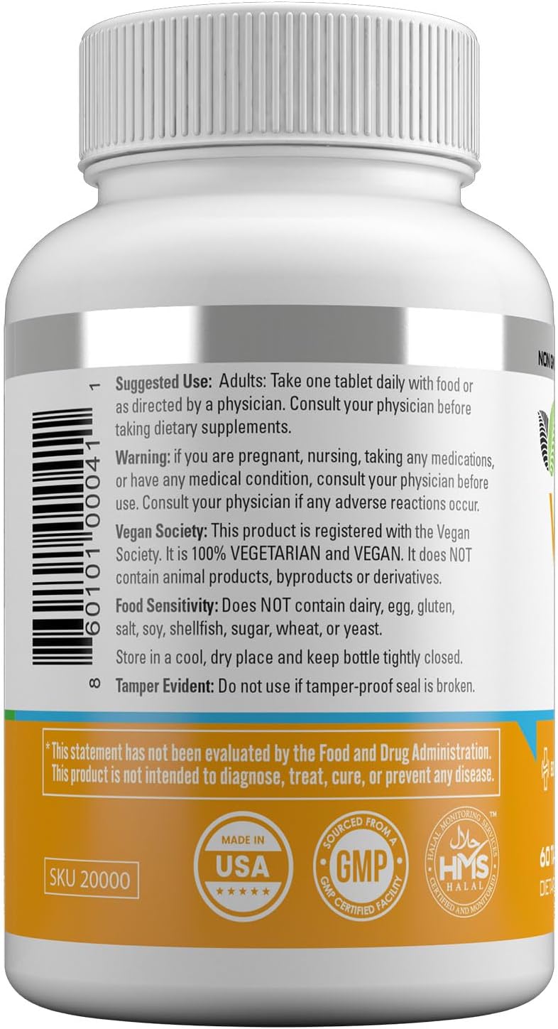 HAYAT Vitamins Vegan Vitamin D2 2400 IU (60 mcg) – 60 Tablets - görsel 2