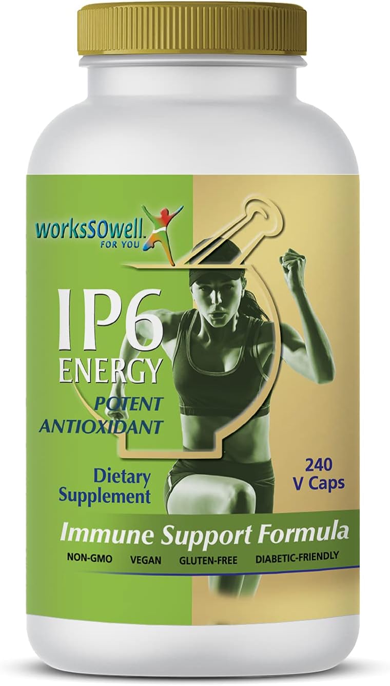 1-TDC WorksSoWell IP-6 Energy Immune Support Formula – 240 Vegetarian Capsules - görsel 1