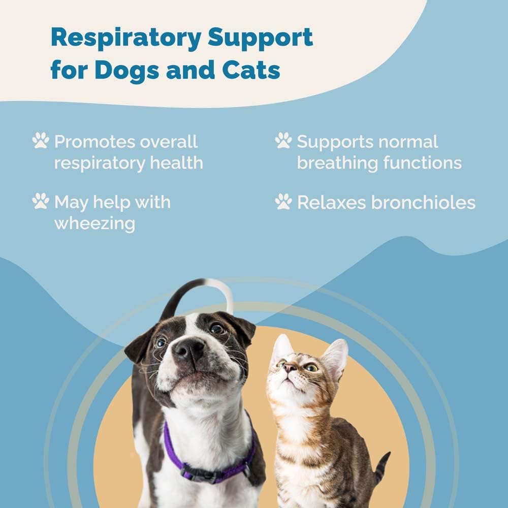 PranaPets Respiratory Support for Dogs & Cats - Herbal Supplement - görsel 7