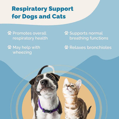 PranaPets Respiratory Support for Dogs & Cats - Herbal Supplement