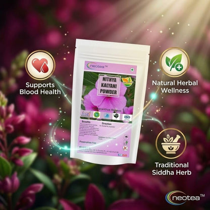 neotea Nithya Kalyani Powder - Premium Herbal Leaf Supplement, 100% Natural, Finely Milled, 300g