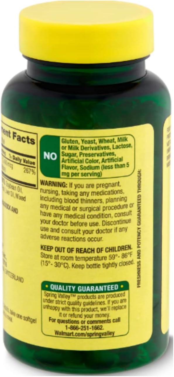 Spring Valley Vitamin A Supplement 2400 mcg, 250 Tablets - görsel 4