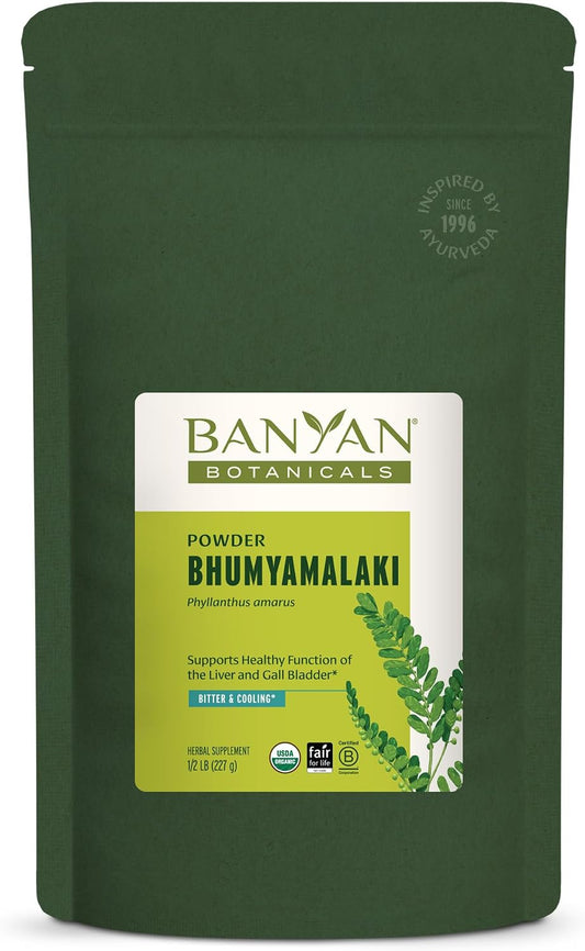 Banyan Botanicals Bhumyamalaki Powder – Organic Liver Health Supplement – 227 g