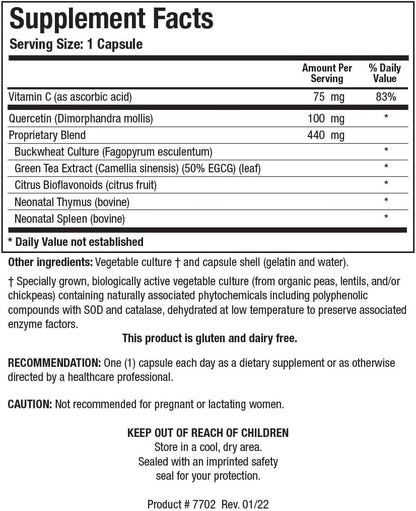 BIOTICS RESEARCH Bio FCTS Broad Spectrum Bioflavonoids with Vitamin C and Quercetin - 90 Capsules