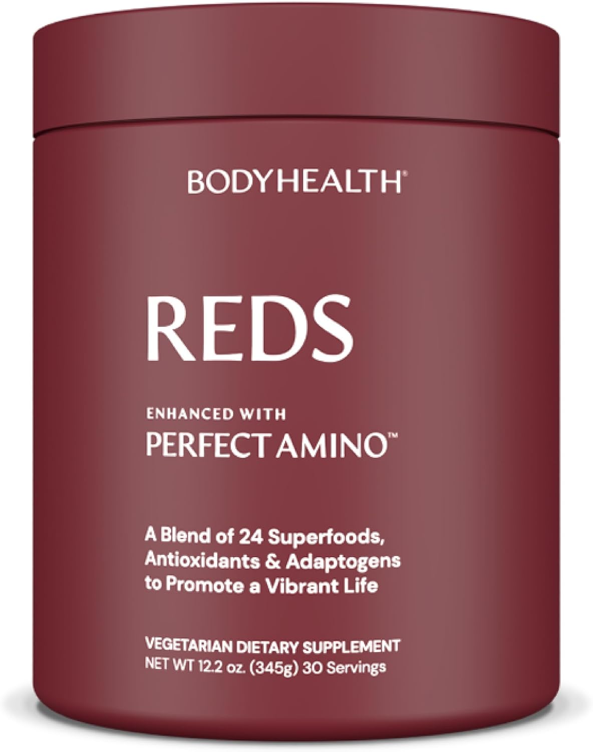 BodyHealth Reds Enhanced with PerfectAmino – Daily Superfood Smoothie Powder, 30 Servings - görsel 1