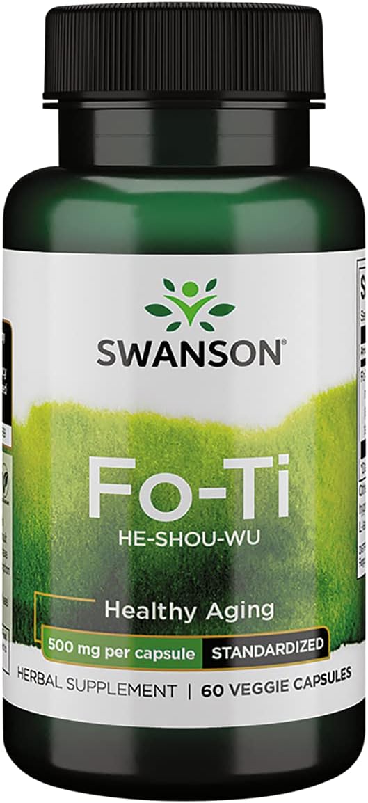Swanson HRB Fo-Ti STD 500mg 60 Veg Caps - görsel 1