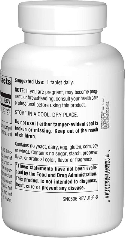 Source Naturals Niacinamide 1500mg, 100 Tablets (2 Pack)