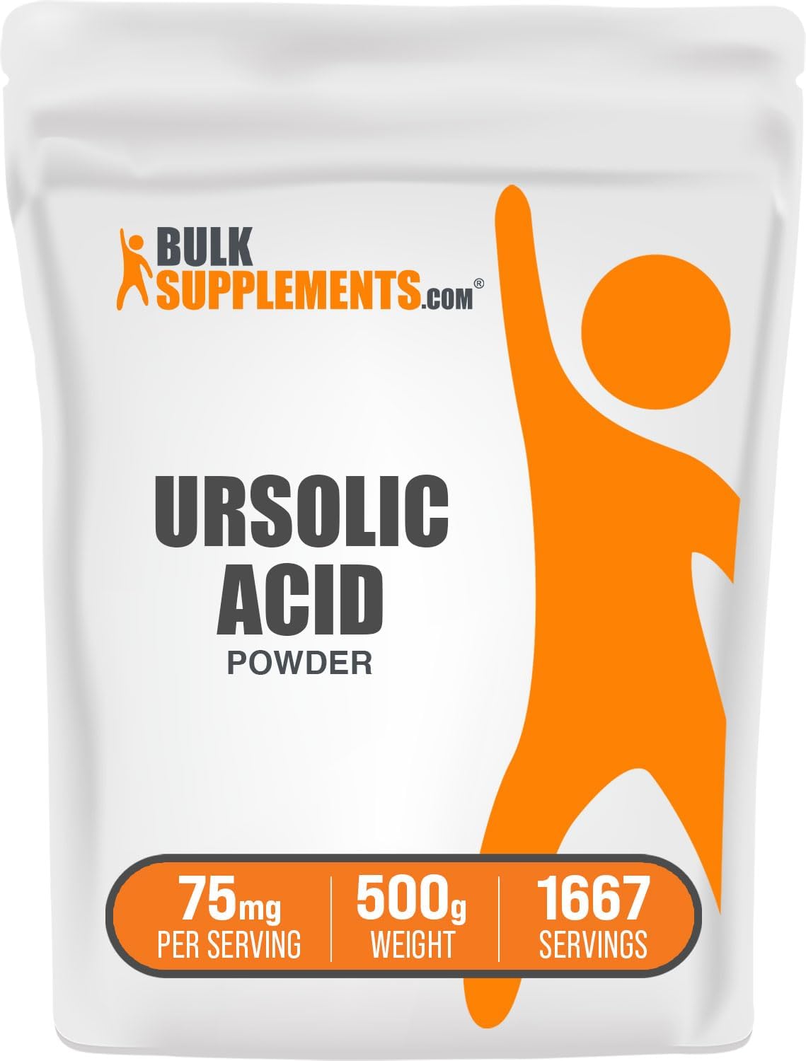 BulkSupplements.com Ursolic Acid Powder – 500g - görsel 1