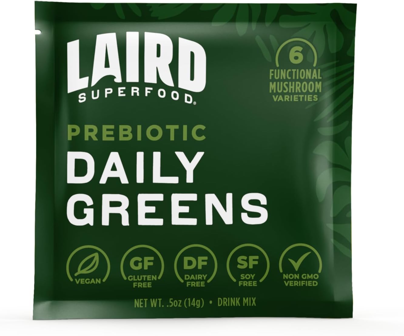 Laird Superfood Prebiotic Daily Greens, 15 Sachets, 0.5 oz (14 g) Each - görsel 3