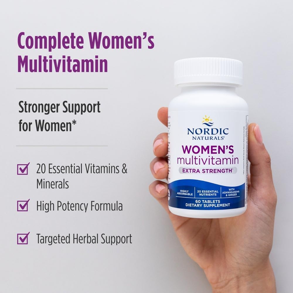 Nordic Naturals Women's Multivitamin Extra Strength - 60 Tablets - görsel 3