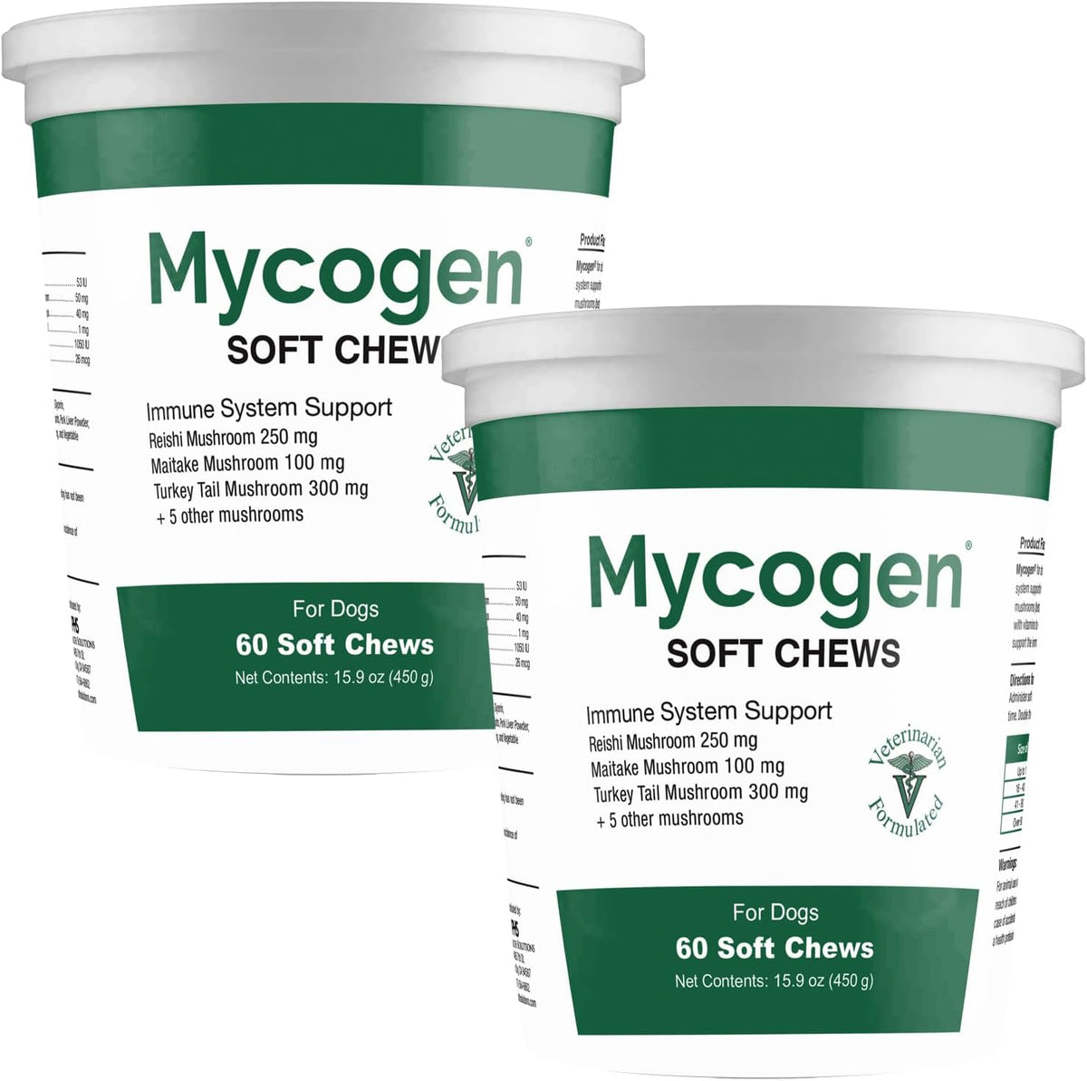 Mycogen Soft Chew for Dogs – 8 Species Mushroom Blend for Immune Support – Turkey Tail, Reishi, Shiitake, Cordyceps, Black Tree Fungus – 120 Tasty Soft Chews - görsel 1