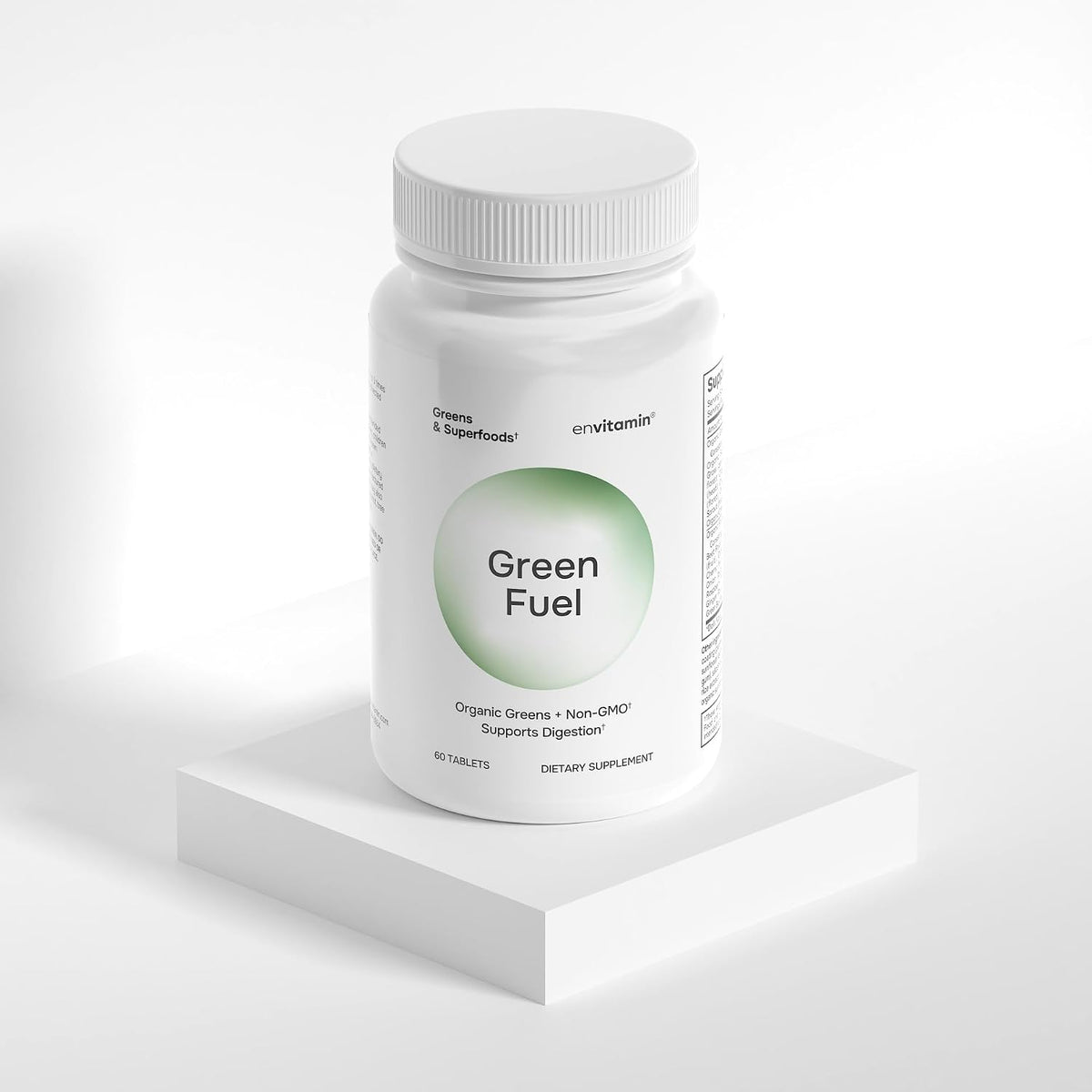 envitamin Green Fuel Organic Greens Tablets - Organic Greens, Fruit and Vegetable Blend - görsel 2