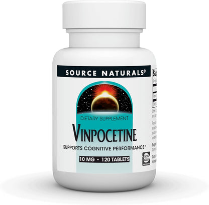 Source Naturals Vinpocetine Tablets, 10 mg, 120 Tablets