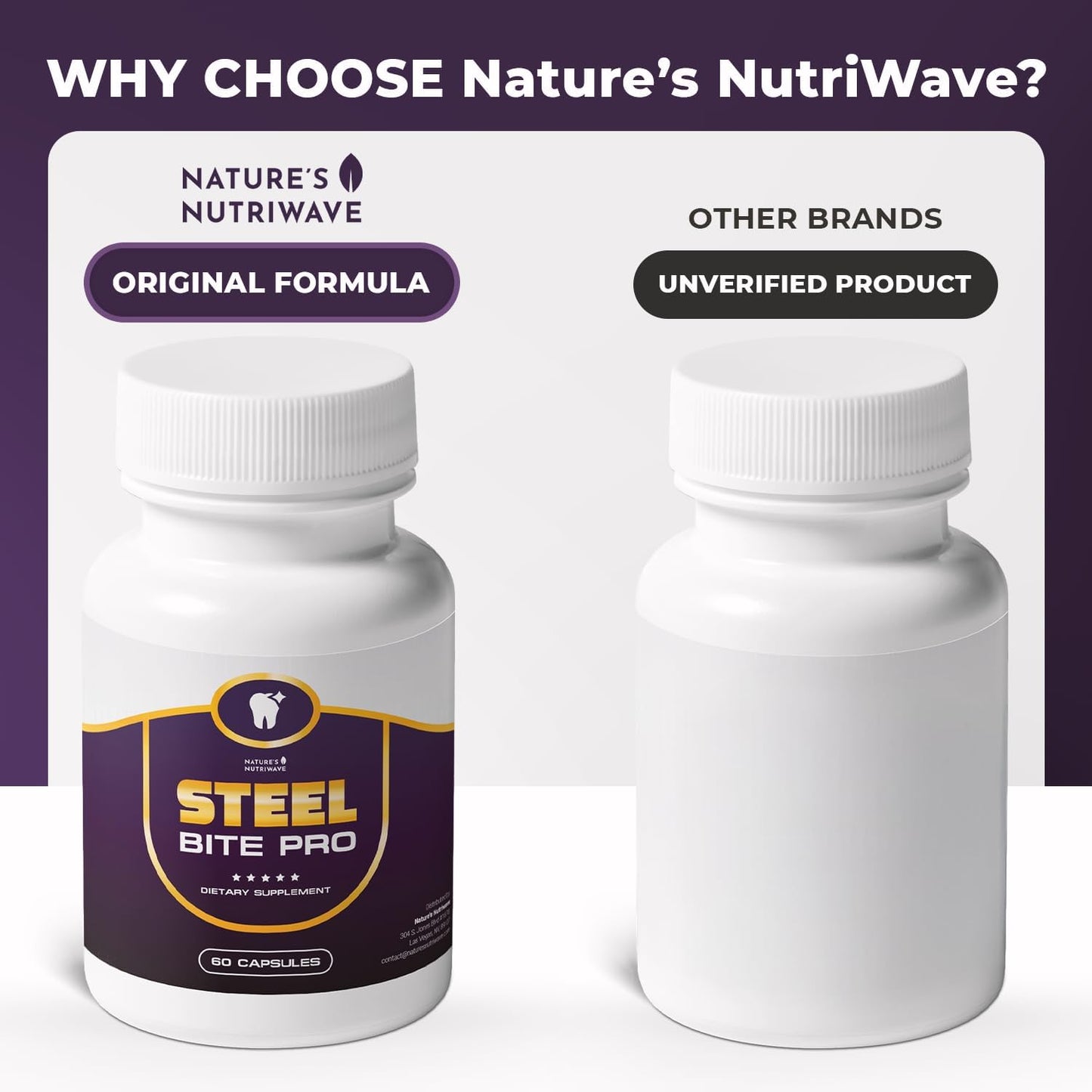 Steel Bite Pro – 23 Plant-Based Ingredients – 60 Capsules - görsel 4