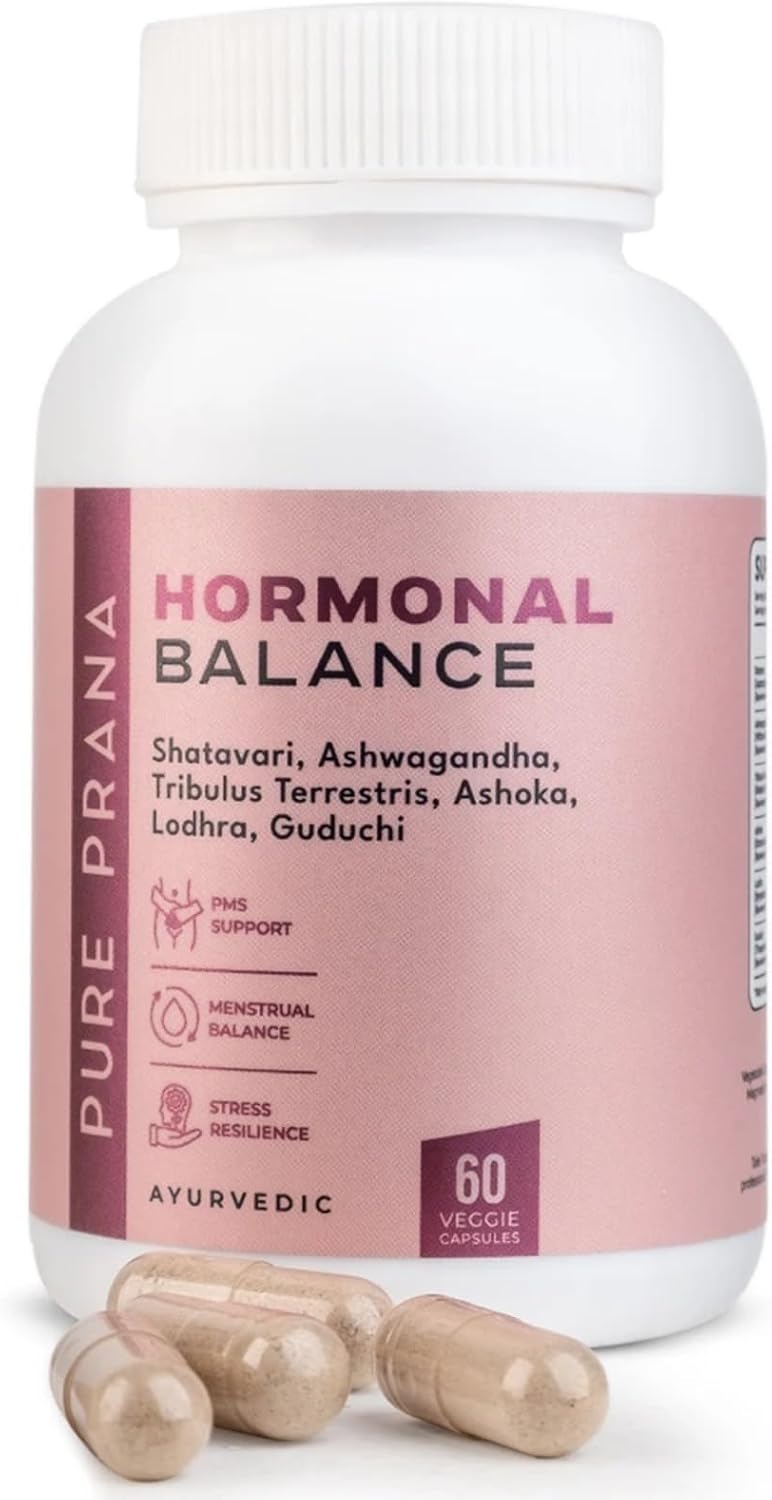 Pure Prana Shatavari Capsules for Women – Hormonal Balance & PMS Relief with Ashwagandha - görsel 7