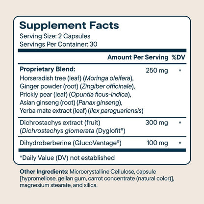 Santo Remedio Berberine, Dietary Supplement, Vegetarian, No Added Sugar, 60 Capsules