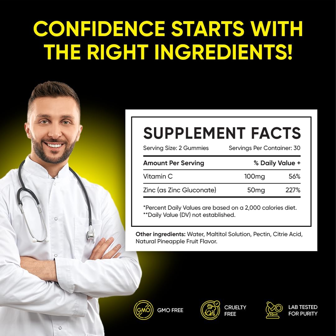 Pineapple C*M Gummies – Semen Volume and Sperm Health Supplement (60 Gummies, 1 Month Supply) - görsel 4