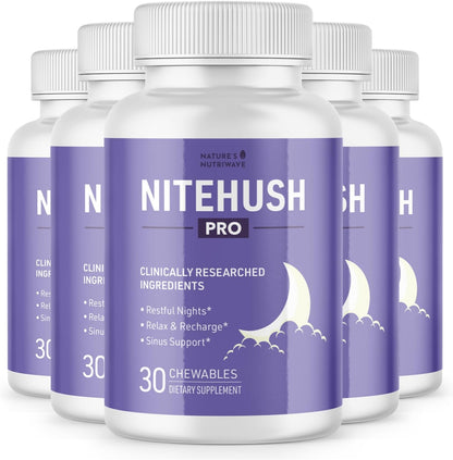 NiteHush Pro – Ivy Extract & Quercetin Chewable Tablets – 30 Tablets