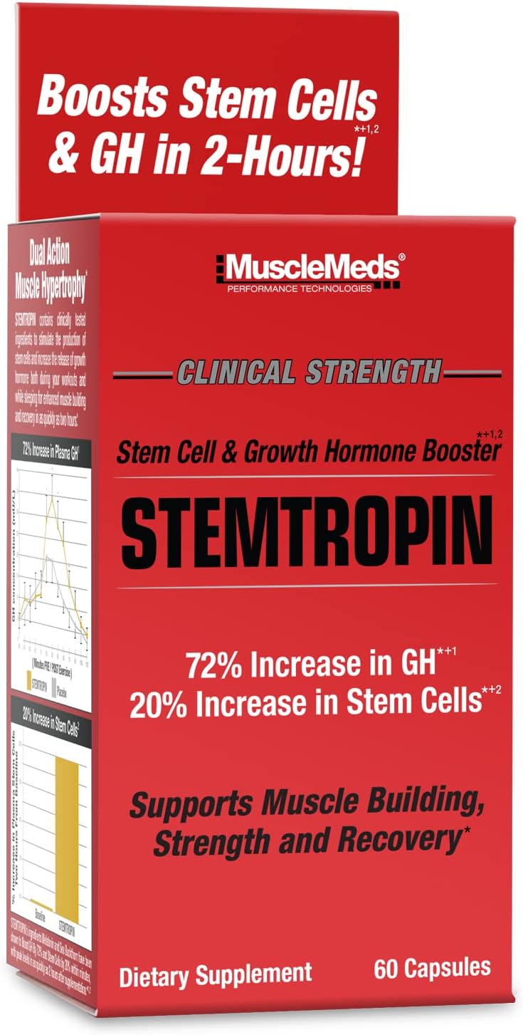 MuscleMeds STEMTROPIN – Stem Cell & Growth Factor Booster (60 Veggie Capsules) - görsel 1