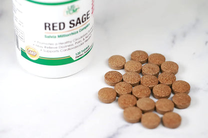 Red Sage Salvia Miltiorrhiza Complex 120 Tablets