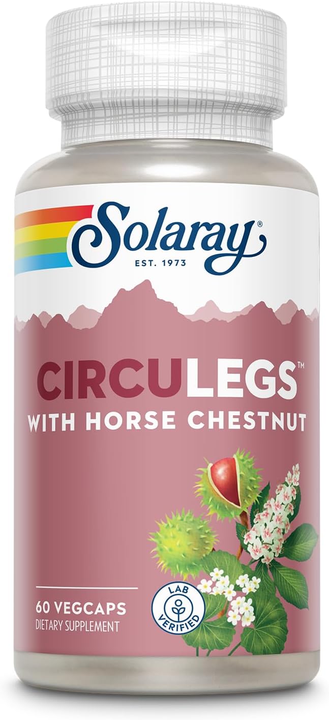 Solaray CirculLegs – Herbal Supplement with Horse Chestnut Extract & Vitamin C - görsel 1