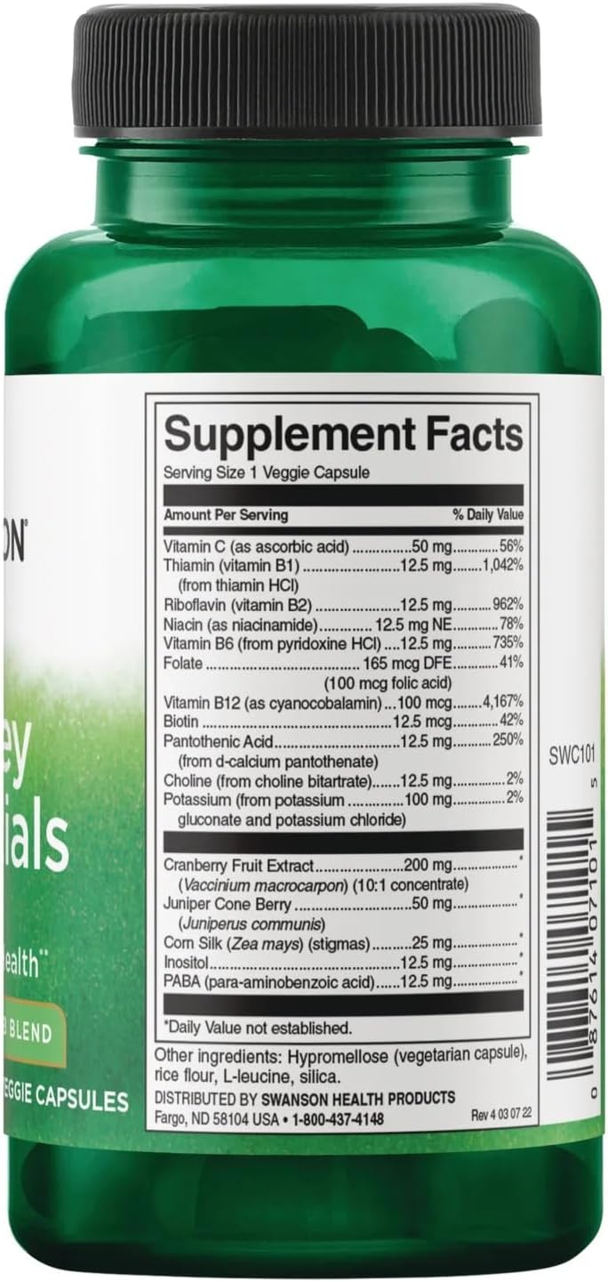 Swanson Kidney Essentials 60 Veg Capsules (2 Pack) - görsel 2