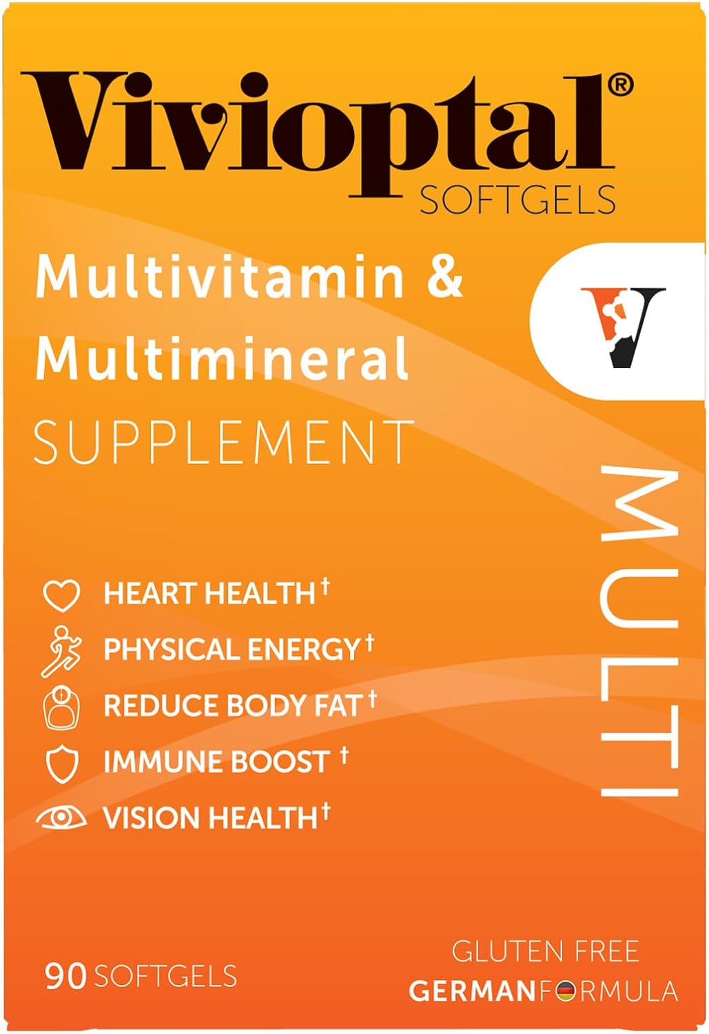 Vivioptal Multi, 90 Softgels, Multivitamin & Multimineral, Gluten-free, German Formula - görsel 2