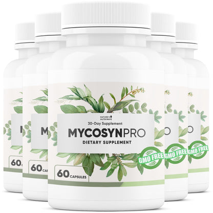 Mycosyn Pro - Natural Supplement with Vitamin C, Folate & Biotin | Non-GMO, Stimulant-Free | Made in the USA, GMP-Certified | 60 Capsules