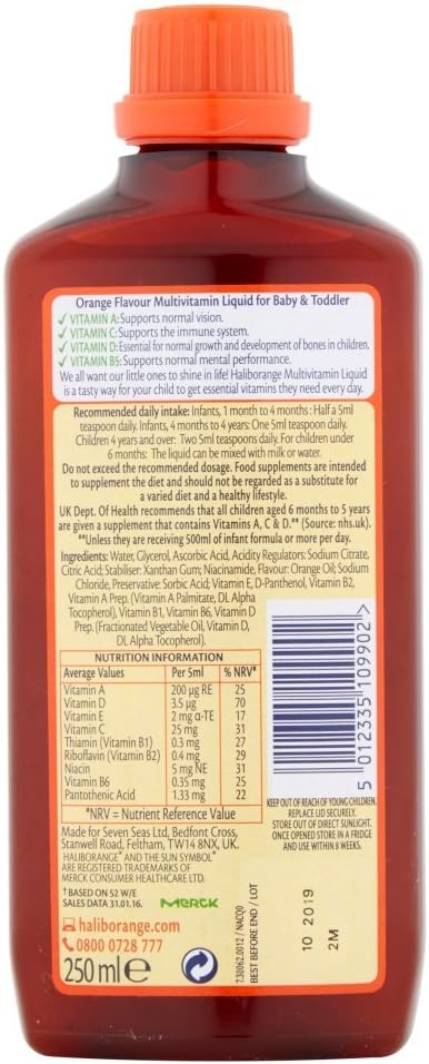 Haliborange All Natural Orange Flavour Multivitamin Liquid