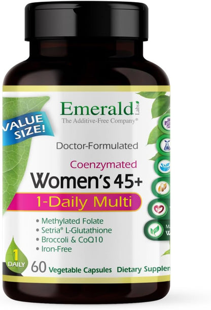 EMERALD LABS Women's 45+ 1-Daily Multi – Multivitamin for Bone Health