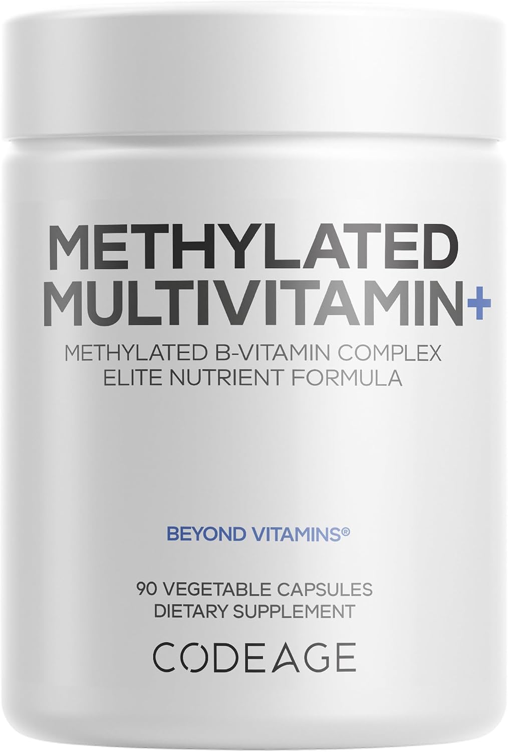 Codeage Methylated Multivitamin Supplement - B-Vitamin, Vitamins A, C, D, E, K2, B12 Methylcobalamin - L-Methylfolate - Magnesium, CoQ10, DIM, Probiotics, Benfotiamine, Lithium, Calcium - 90 Capsules - görsel 1