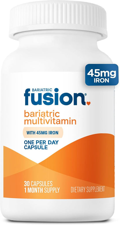 Bariatric Fusion Multivitamin with Iron – Once Daily Capsule (30 Capsules, 1 Month Supply)
