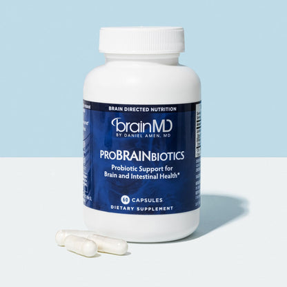 BRAINMD Dr Amen ProBRAINbiotics - 3 Billion CFU Probiotic, 60 Capsules