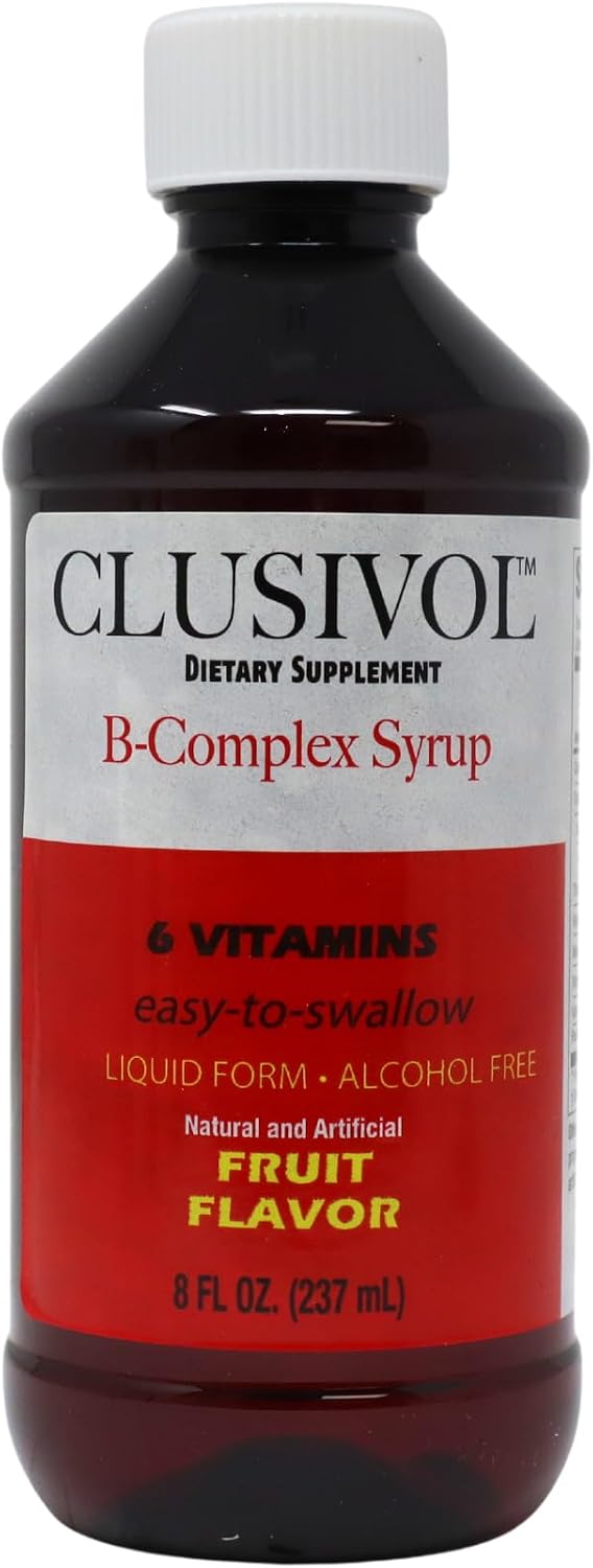 CLUSIVOL B-Complex Syrup – for Skin, Hair, Nervous System & Heart Health (237 ml / 8 Fl Oz) - görsel 4