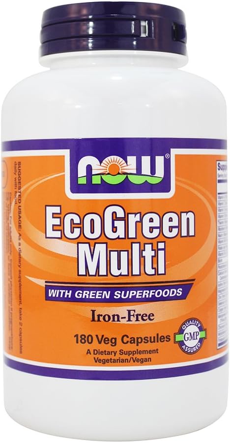 NOW Foods Multi Vitamin Iron Free - 180 VegiCaps (Pack of 2) - görsel 5