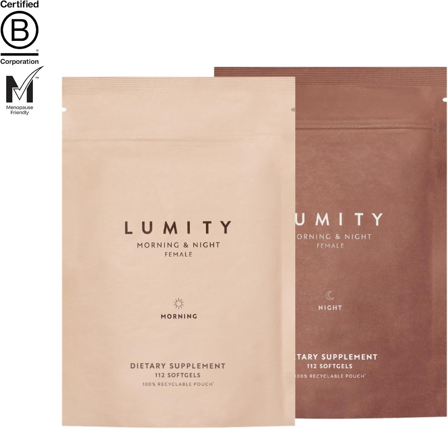 Lumity Morning & Night Female Supplement - 24-Hour Nutritional Support for Perimenopause, Energy, Sleep, Skin & Immune Health - görsel 7