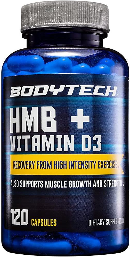 BodyTech HMB + Vitamin D3 - 120 Vegetable Capsules - görsel 1