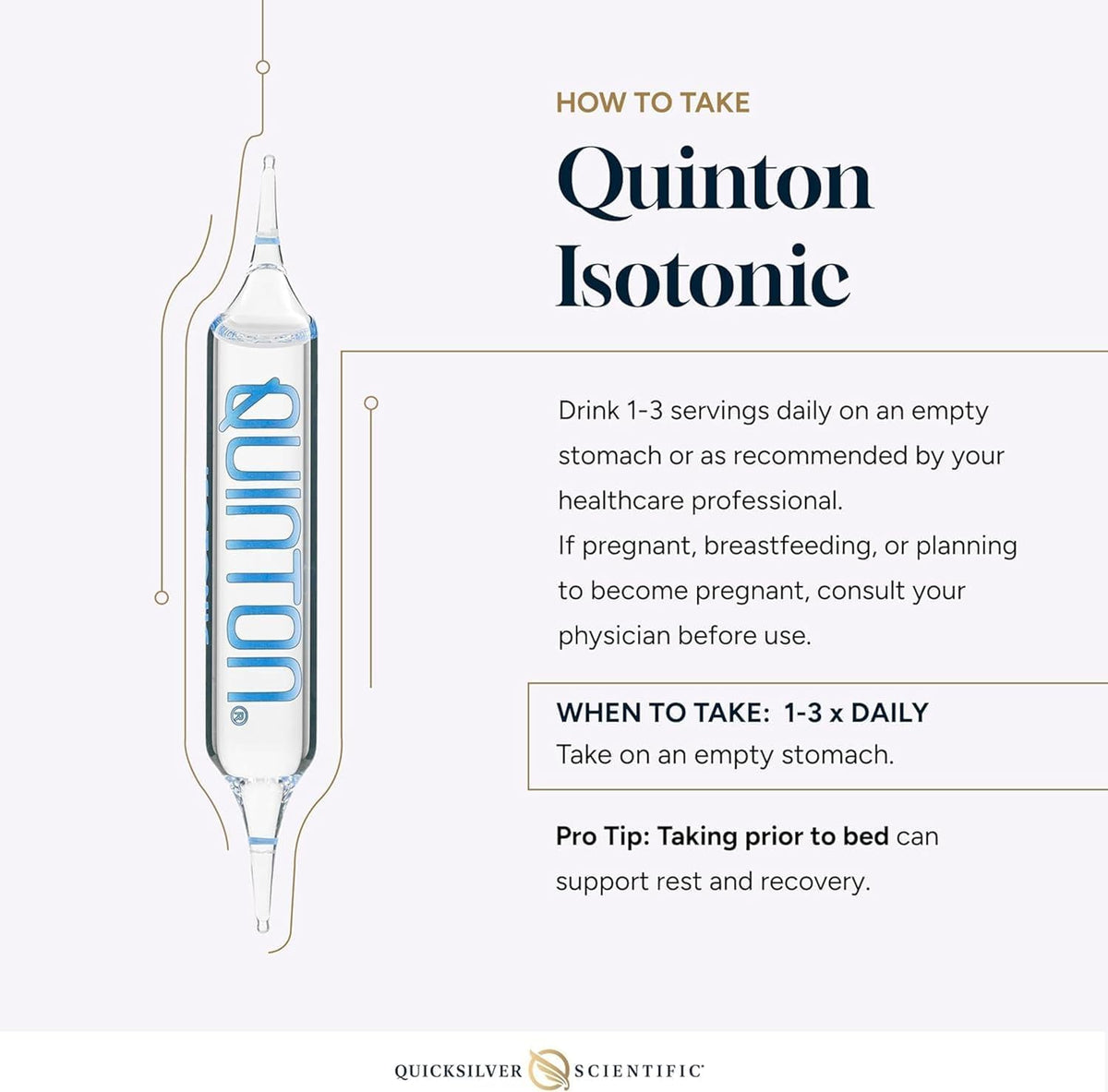Quicksilver Scientific Original Quinton Isotonic Solution – 30 Single Serve Vials - görsel 6