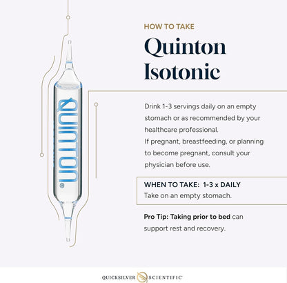 Quicksilver Scientific Original Quinton Isotonic Solution – 30 Single Serve Vials