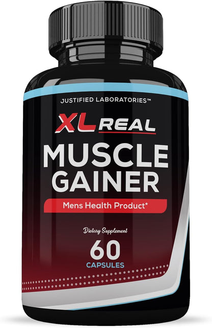 (2 Pack) XL Real Muscle Gainer Advanced Men's Health Formula 60 Capsules