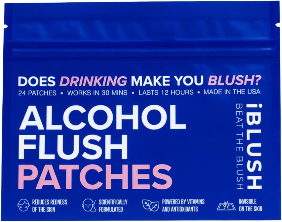 iBLUSH Alcohol Flush Patches – Discreet Support for Redness & Asian Flush (12 Patches) - görsel 8