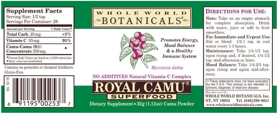 Royal Camu Camu Powder, Whole Fruit Dark Powder - görsel 2