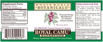 Royal Camu Camu Powder, Whole Fruit Dark Powder