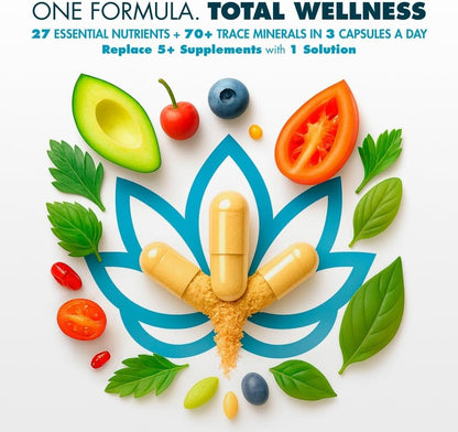 myPEAK Wellness Vegan Multivitamin - Award-Winning All-in-One with ElevATP, Astaxanthin, Resveratrol, and Alpha GPC for Men and Women, 90 Capsules