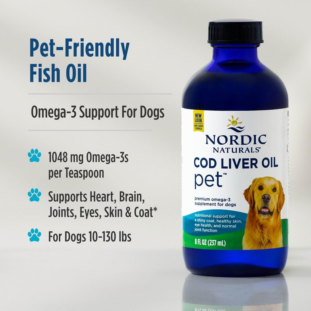 Nordic Naturals Pet Cod Liver Oil, Unflavoured – 8 oz - görsel 3