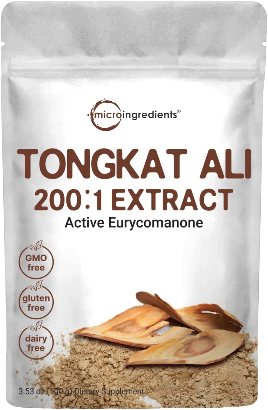 Micro Ingredients Tongkat Ali 200:1 Extract Powder for Men (100g) - görsel 1