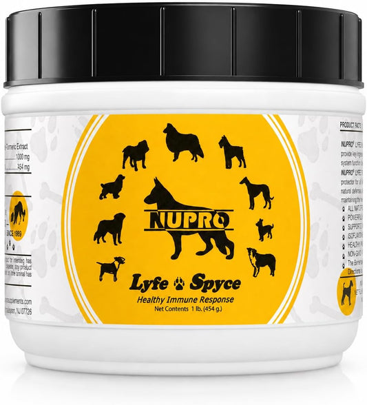 Nupro Lyfe Spyce Healthy Immune Response - Antioxidant Supplement for Dogs, 450 g