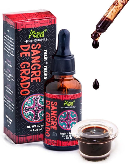 Amazon Andes Dragon's Blood Organic Liquid Extract - Sangre de Drago Sap, 30ml (1 fl oz)