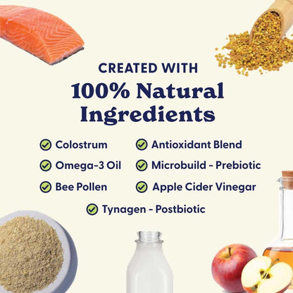 Origin Labs Allergy and Immune Support Supplements for Dogs - Omega-3 Fish Oil, Bee Pollen, Colostrum, Probiotics & Prebiotics - Turkey Flavour, 90 Soft Chews