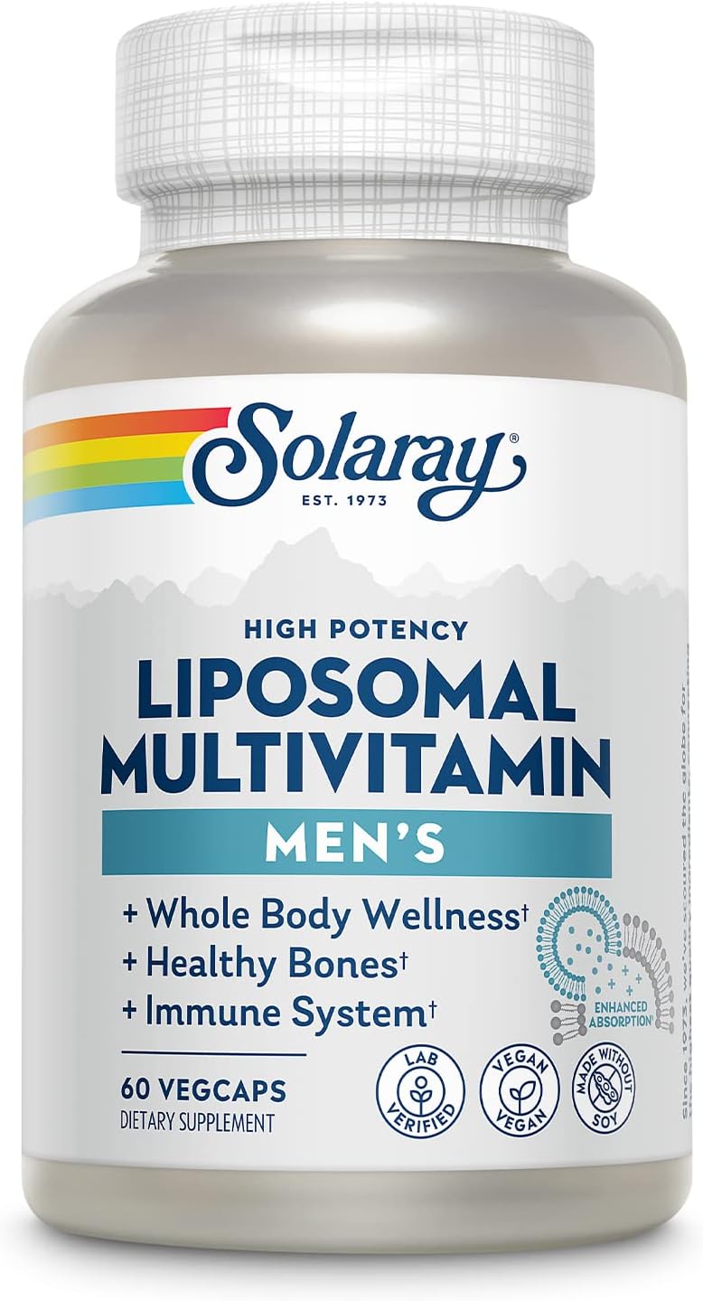 SOLARAY Liposomal Multivitamin for Men - 120 VegCaps - görsel 8